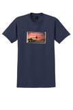 Cathay Pacific T-Shirt - Vintage Shape Of Wings To Come Bag Sticker - Navy