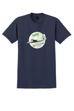 Channel Express T-Shirt - Vintage Above All In Europe F27 Bag Sticker - Navy