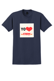 Copa Airlines T-Shirt - Vintage Yo Heart Copa Bag Sticker - Navy