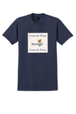Portugal T-Shirt - Vintage Costa de Prata Travel Sticker - Navy