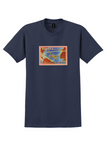 Cubana T-Shirt - Vintage La Ruta de las Estrellas Bag Sticker - Navy