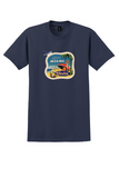 Delta T-Shirt - Vintage Nothing Finer To Miami Beach Bag Sticker - Navy