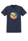 Eastern Air Lines T-Shirt - Vintage South Western Bag Sticker - Navy