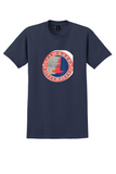 Eastern Air Lines T-Shirt - Vintage Great Silver Fleet Bag Sticker - Navy
