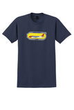 Edelweiss T-Shirt - Vintage Airbus A320 Bag Sticker - Navy