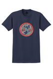 El Al Israel Airlines T-Shirt - Vintage Globe and Airliners Bag Sticker - Navy