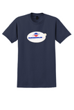 EuroBerlin France T-Shirt - Vintage Die Fluggesellschaft aus Berlin Sticker - Navy