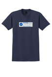 Finnair T-Shirt - Vintage Finnair Cargo Label Bag Sticker - Navy
