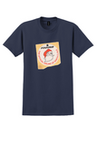 Finnair T-Shirt - Vintage Official Airline Of Santa Claus Bag Sticker - Navy