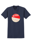 Florida Express T-Shirt - Vintage Flight And Destination Bag Sticker - Navy