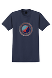 Eastern Air Lines T-Shirt - Vintage Great Silver Fleet Bag Sticker - Navy