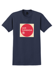 Air Canada T-Shirt - Vintage Red Disc Rondelle Bag Sticker - Navy