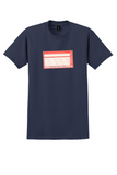 Air Canada T-Shirt - Vintage Bilingual Baggage Name Tag Sticker - Navy