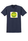 Golden Empire Transit T-Shirt - Vintage Get It! Bus Sticker - Navy