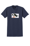 Iberia T-Shirt - Vintage 60 Aniversario Ford Trimotor Sticker - Navy