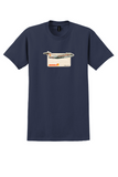 Iberia T-Shirt - Vintage Fokker F-28 Fellowship Sticker - Navy