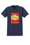 Iberia T-Shirt - Vintage Compass Rose Constellation Bag Sticker - Navy