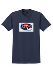Icelandair T-Shirt - Vintage Boeing 737-400 Cartoon Jet Sticker - Navy