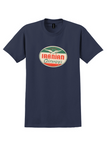 Iranian Airways T-Shirt - Vintage Winged Bird Bag Sticker - Navy