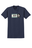 JAL Japan Air Lines T-Shirt - Vintage Heavy Handle With Care Label - Navy