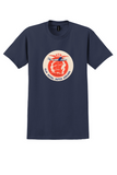 KLM T-Shirt - Vintage Flying Dutchman Ship Bag Sticker - Navy