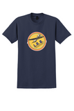 Lloyd Aereo Boliviano T-Shirt - Vintage L.A.B. Propliner Bag Sticker - Navy