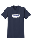 LAN Chile T-Shirt - Vintage Airbus A320 Bag Sticker - Navy