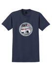 Air Holland T-Shirt - Vintage Cartoon Boeing 757 Bag Sticker - Navy
