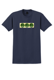 Lufthansa T-Shirt - Vintage Frei Vacant Libre Sticker Strip - Navy