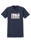 Air Holland T-Shirt - Vintage Een Feest Om Mee Te Vliegen Sticker - Navy