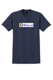 MGM Grand Air T-Shirt - Vintage Lion Logo Bag Sticker - Navy