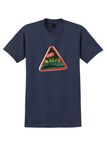 Malev T-Shirt - Vintage Windsock Triangle Bag Sticker - Navy