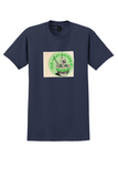 Manx Airlines T-Shirt - Vintage Look What's Hatching Bag Sticker - Navy