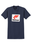 Martinair T-Shirt - Vintage Red Chevron Logo Bag Sticker - Navy