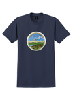 Warsaw Okecie Airport T-Shirt - Vintage LOT Jet Sticker - Navy