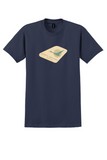 North Central Airlines T-Shirt - Vintage Flying Bird Bag Sticker - Navy