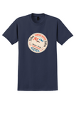 Northern Consolidated Airlines T-Shirt - Vintage Fly Western Alaska Sticker - Navy