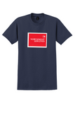 Northwest Airlines T-Shirt - Vintage Red N Logo Bag Sticker - Navy