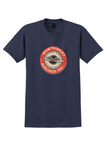 Northwest Airlines T-Shirt - Vintage Airmail Express Winged Bag Sticker - Navy