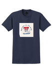 Olympic Aviation T-Shirt - Vintage 717 Reasons To Fly With Sticker - Navy
