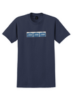 Ozark Air Lines T-Shirt - Vintage Go-Getters Go Ozark Bag Sticker - Navy