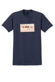 Peruvian International Airways T-Shirt - Vintage Ship Via PIA Sticker - Navy