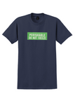 Pacific Western Airlines T-Shirt - Vintage Perishable Do Not Freeze Label - Navy