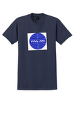 Pan Am T-Shirt - Vintage Blue Globe Bag Sticker - Navy