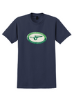 Panagra T-Shirt - Vintage La Ruta Panagra Bag Sticker - Navy