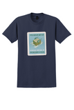 Panair do Brasil T-Shirt - Vintage Winged Parcel Air Express Sticker - Navy