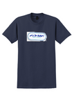 Adria Airways T-Shirt - Vintage Oval Logo Bag Sticker - Navy