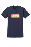 Qantas Empire Airways T-Shirt - Vintage Air Freight Label - Navy