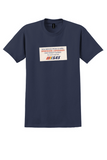 SAS T-Shirt - Vintage Birmingham-Copenhagen New Service Sticker - Navy