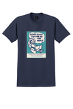 Air New Zealand T-Shirt - Vintage Do Not Disturb Me For Meals Sticker - Navy